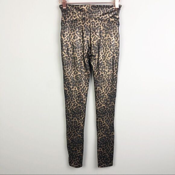 SPANX | Faux Leather Leopard Animal Print Leggings Women’s Size Small - Picture 9 of 12